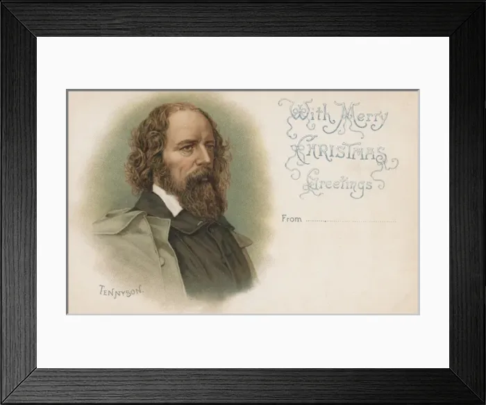 Framed Print : Alfred Tennyson, 1st Baron Tennyson - English Poet Framed Print : Alfred Tennyson, 1st Baron Tennyson - English Poet