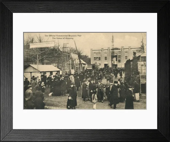 Framed Print : The Brussels Official International and Commercial Fair Framed Print : The Brussels Official International and Commercial Fair