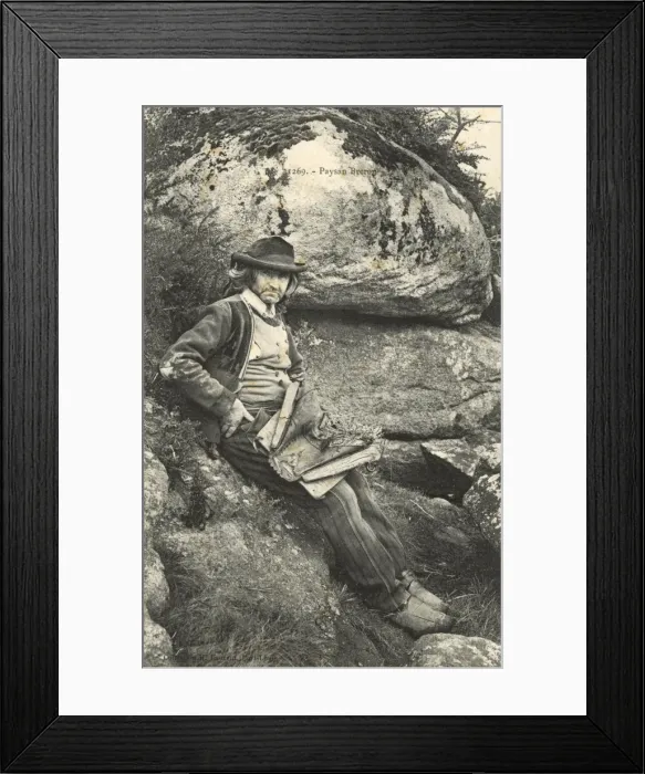 Framed Print : Breton Countryman - Brittany, North-western France Framed Print : Breton Countryman - Brittany, North-western France