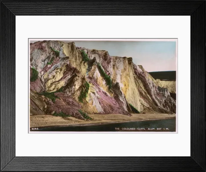 Framed Print : Coloured cliffs, Alum Bay, Isle of Wight, Hampshire Framed Print : Coloured cliffs, Alum Bay, Isle of Wight, Hampshire