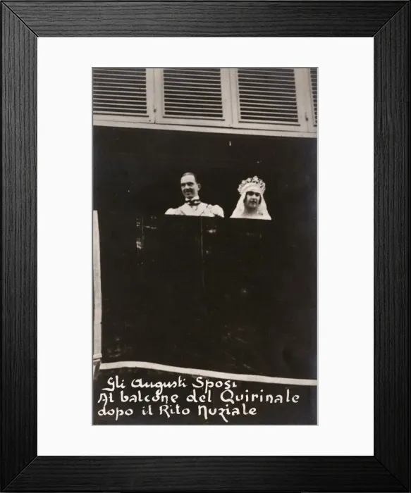 Framed Print : Wedding of Crown Prince Umberto of Italy to Marie Jose Framed Print : Wedding of Crown Prince Umberto of Italy to Marie Jose