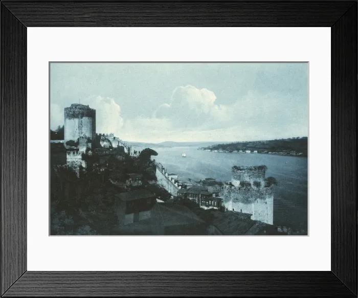 Framed Print : The Bosphorus, Istanbul, Turkey - Rumeli Hisari