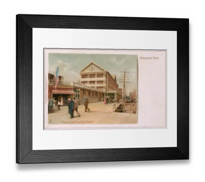 Framed Print : Atlantic City, USA - Hotel Luray viewed from the Boardwalk Framed Print : Atlantic City, USA - Hotel Luray viewed from the Boardwalk