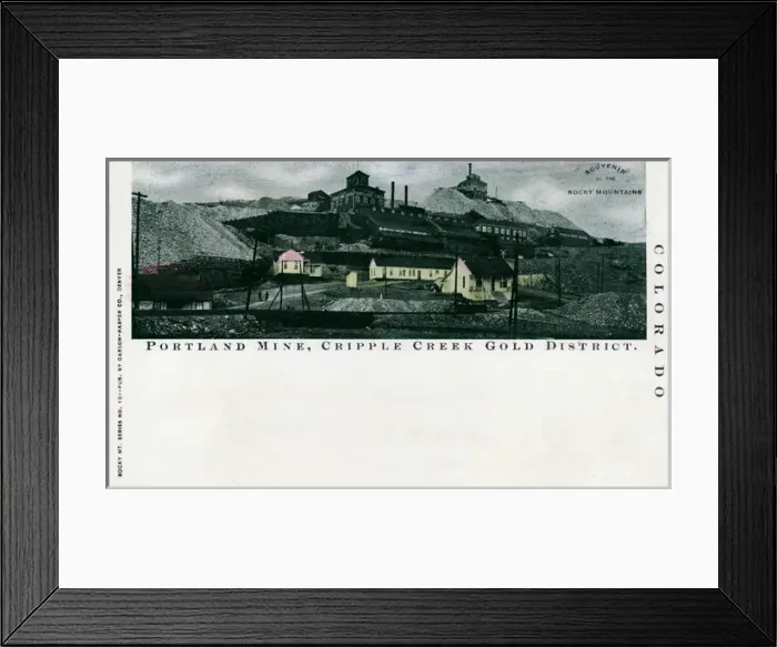 Framed Print : Portland Mine - Cripple Creek Gold District, Colorado, USA Framed Print : Portland Mine - Cripple Creek Gold District, Colorado, USA