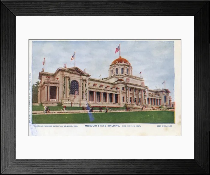 Framed Print : St. Louis Worlds Fair, St. Louis - Missouri State Building Framed Print : St. Louis Worlds Fair, St. Louis - Missouri State Building