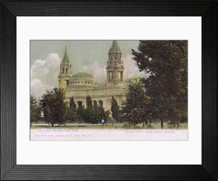 Framed Print : St. Louis Worlds Fair, St. Louis - Center Tower Framed Print : St. Louis Worlds Fair, St. Louis - Center Tower