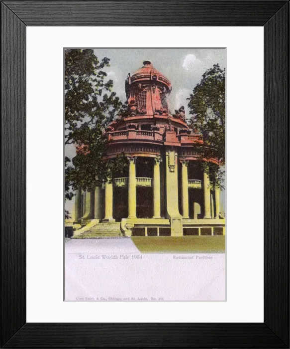 Framed Print : St. Louis Worlds Fair, St. Louis - The Restaurant Pavilion