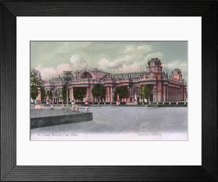 Framed Print : St. Louis Worlds Fair, St. Louis - Electricity Building Framed Print : St. Louis Worlds Fair, St. Louis - Electricity Building