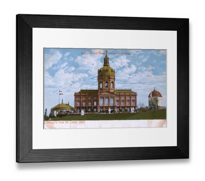 Framed Print : St. Louis Worlds Fair, St. Louis - Germanys Building Framed Print : St. Louis Worlds Fair, St. Louis - Germanys Building