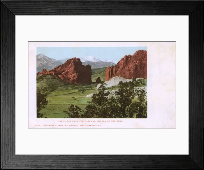 Framed Print : Pikes Peak from The Gateway, Garden of the Gods Framed Print : Pikes Peak from The Gateway, Garden of the Gods