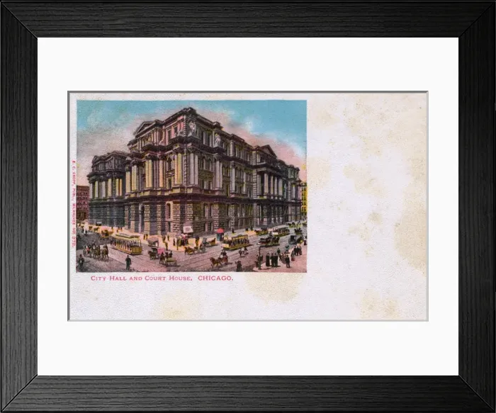 Framed Print : City Hall and Court House, Chicago, USA Framed Print : City Hall and Court House, Chicago, USA