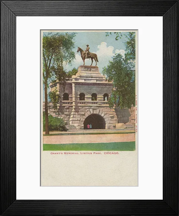 Framed Print : Chicago, Illinois, USA - Grants Memorial, Lincoln Park Framed Print : Chicago, Illinois, USA - Grants Memorial, Lincoln Park