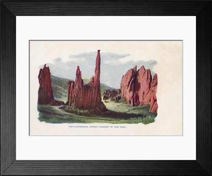 Framed Print : Garden of the Gods, Colorado, USA - Cathedral Spires Framed Print : Garden of the Gods, Colorado, USA - Cathedral Spires