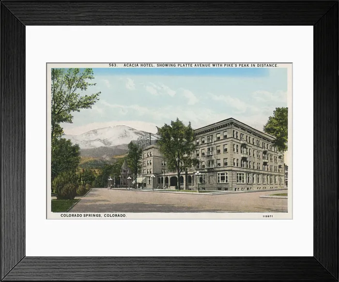 Framed Print : Acacia Hotel, Colorado Springs, Colorado, USA Framed Print : Acacia Hotel, Colorado Springs, Colorado, USA