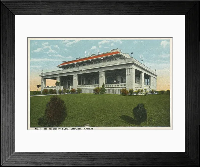 Framed Print : Country Club, Emporia, Kansas, USA Framed Print : Country Club, Emporia, Kansas, USA