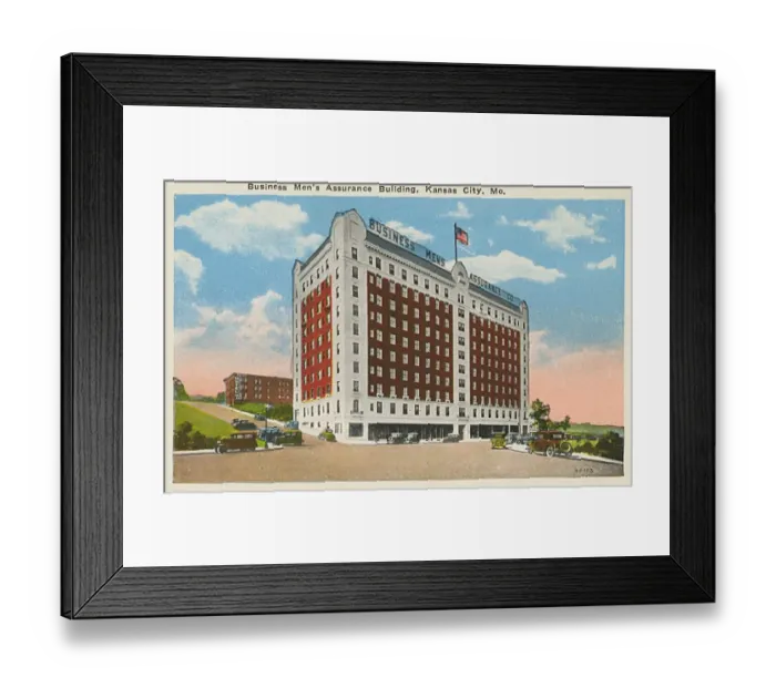 Framed Print : Business Mens Assurance Company Building, Kansas City Framed Print : Business Mens Assurance Company Building, Kansas City
