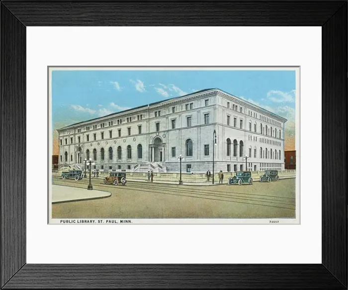 Framed Print : St. Pauls Minnesota, USA - The Public Library Framed Print : St. Pauls Minnesota, USA - The Public Library