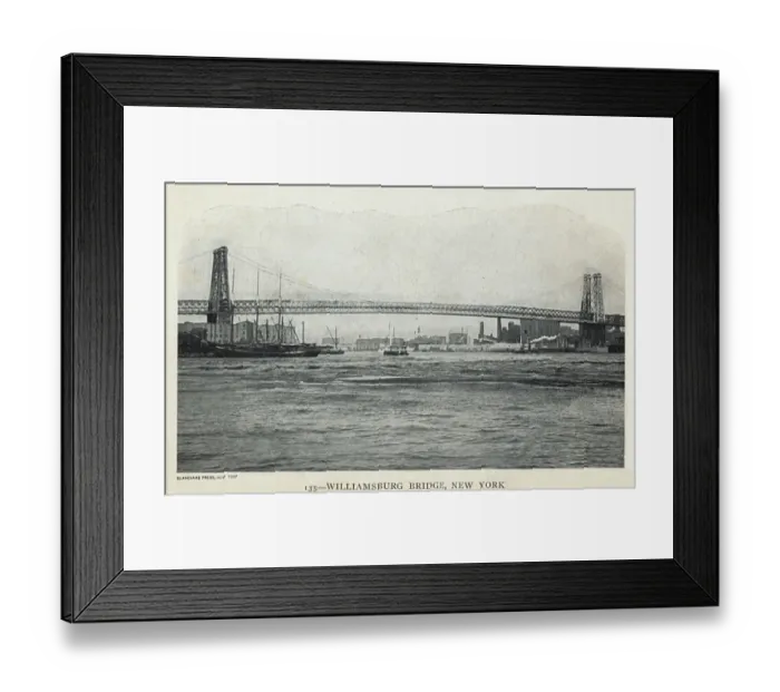 Framed Print : Williamsburg Bridge, New York, USA Framed Print : Williamsburg Bridge, New York, USA