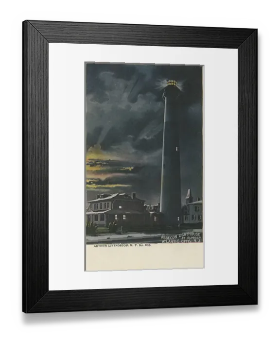 Framed Print : Absecon Lighthouse at Sunset - Atlantic City, USA Framed Print : Absecon Lighthouse at Sunset - Atlantic City, USA