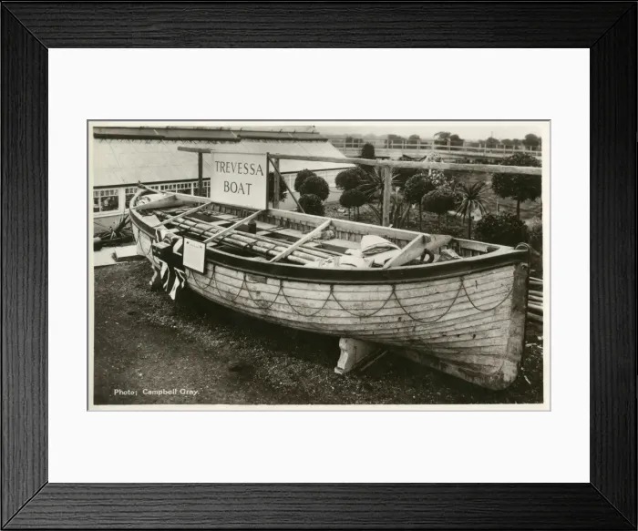 Framed Print : British Empire Exhibition 1924 - The Trevessa Boat Framed Print : British Empire Exhibition 1924 - The Trevessa Boat