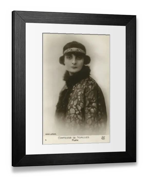 Framed Print : Anna, Comtesse Mathieu de Noailles Framed Print : Anna, Comtesse Mathieu de Noailles