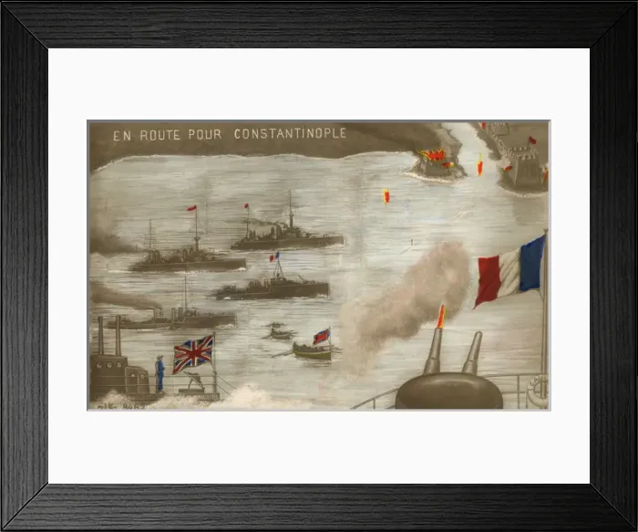 Framed Print : En route to Constantinople -WWI Framed Print : En route to Constantinople -WWI