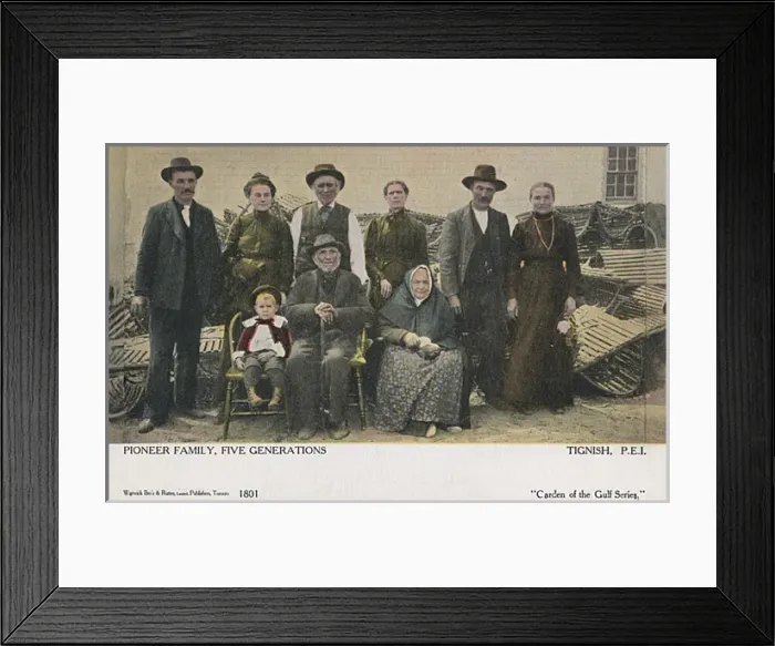 Framed Print : Canadian Pioneers - Five Generations Framed Print : Canadian Pioneers - Five Generations
