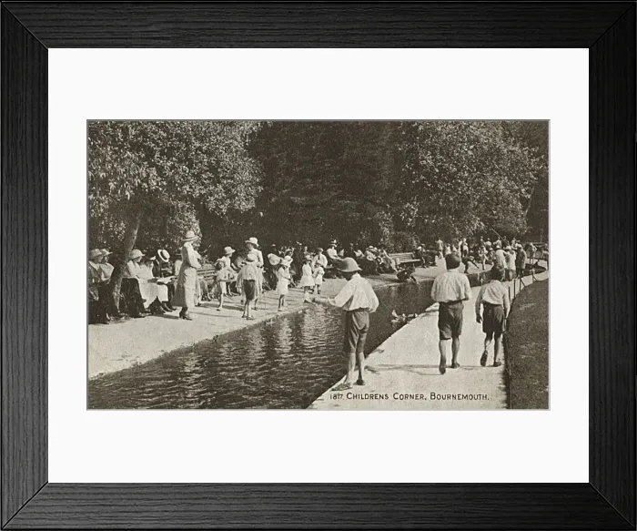 Framed Print : Childrens Corner, Bournemouth, Devon Framed Print : Childrens Corner, Bournemouth, Devon