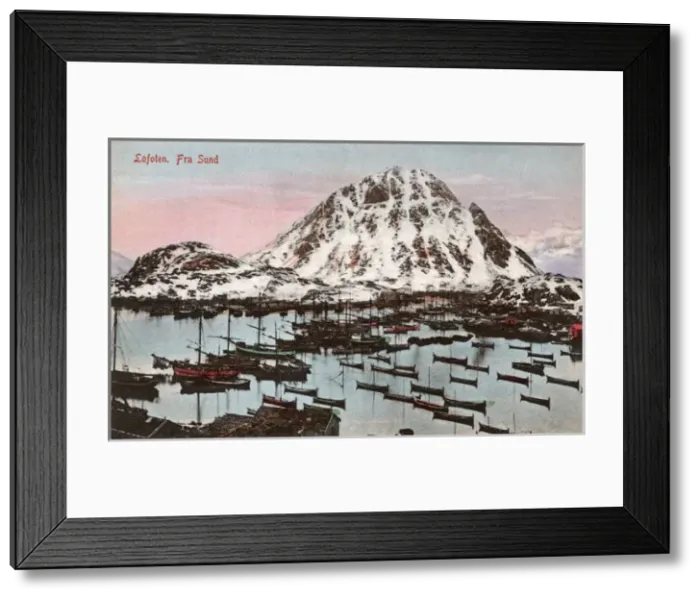 Framed Print : Lofoten Islands - View from Sund - Norway Framed Print : Lofoten Islands - View from Sund - Norway