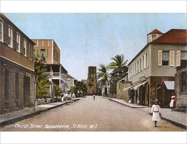 St. Kitts, West Indies - Church Street, Basseterre