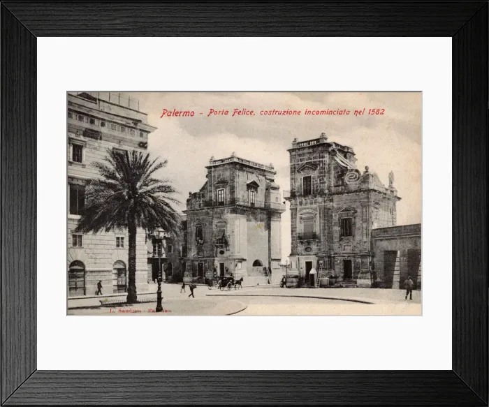 Framed Print : Sicily, Italy - Palermo - Porta Felice Framed Print : Sicily, Italy - Palermo - Porta Felice