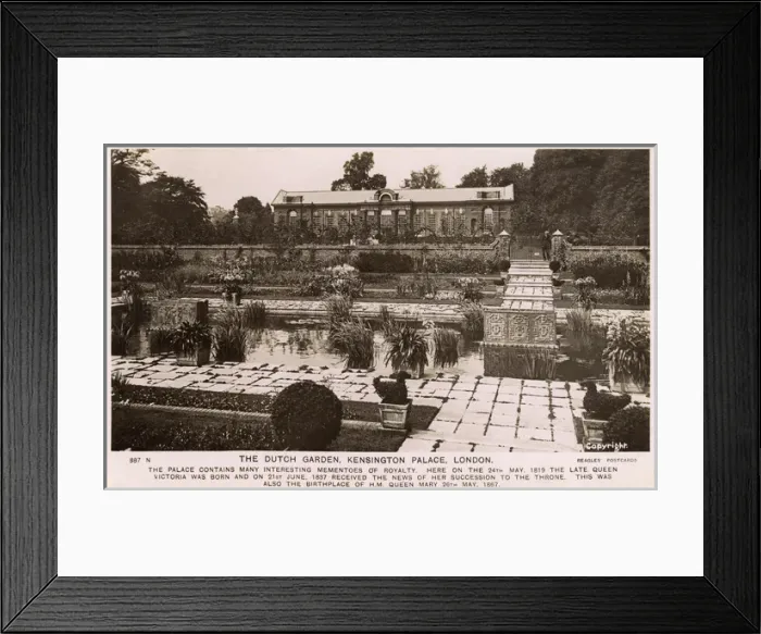Framed Print : Dutch Garden, Kensington Palace, London Framed Print : Dutch Garden, Kensington Palace, London