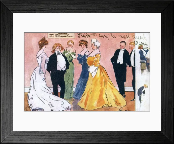 Framed Print : Dandy Pianist - a Wow with the Party Ladies Framed Print : Dandy Pianist - a Wow with the Party Ladies
