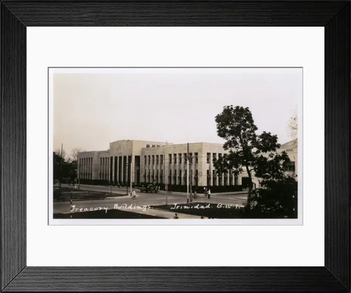 Framed Print : Trinidad and Tobago, West Indies - Treasury Buildings Framed Print : Trinidad and Tobago, West Indies - Treasury Buildings