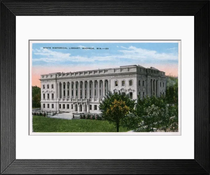 Framed Print : State Historical Library - Madison, Wisconsin Framed Print : State Historical Library - Madison, Wisconsin