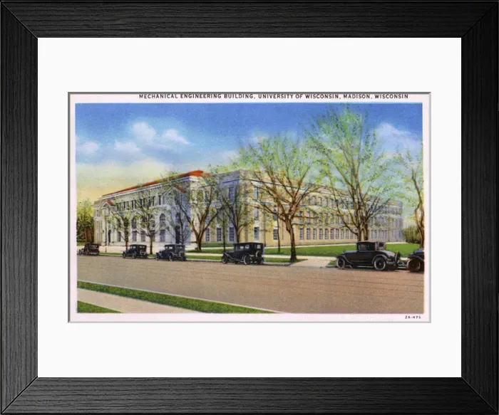 Framed Print : Mechanical Engineering Building, Wisconsin University Framed Print : Mechanical Engineering Building, Wisconsin University