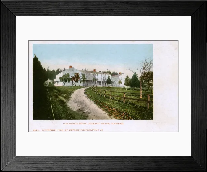 Framed Print : The Old Mission House, Mackinac Island, Michigan Framed Print : The Old Mission House, Mackinac Island, Michigan