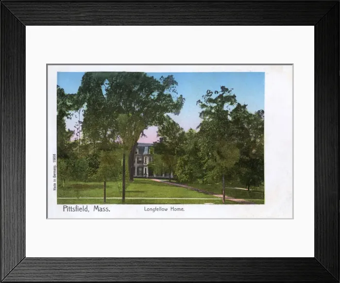 Framed Print : USA - Pittsfield, Massachusetts - Longfellows Home Framed Print : USA - Pittsfield, Massachusetts - Longfellows Home