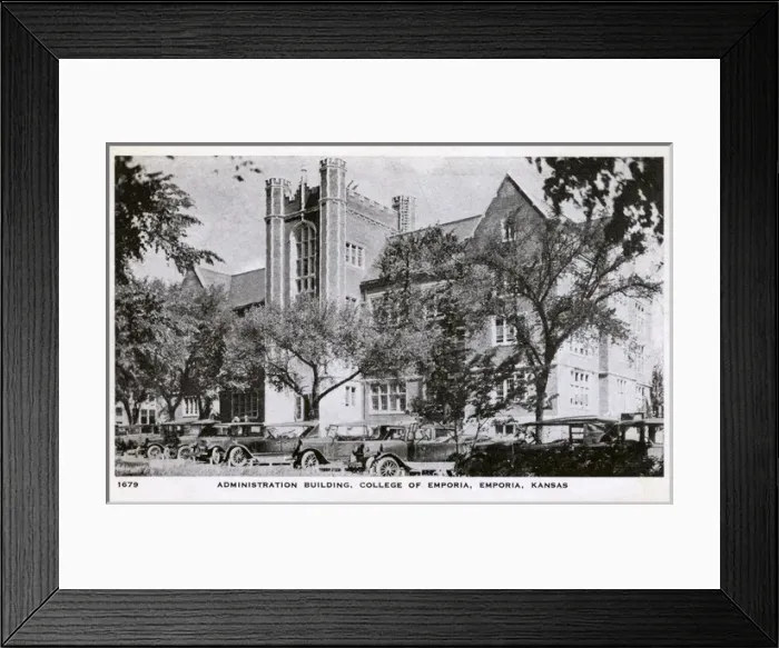 Framed Print : Administration Building, College of Emporia, Kansas Framed Print : Administration Building, College of Emporia, Kansas