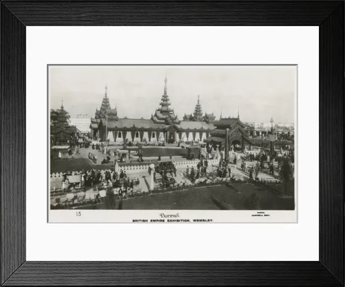 Framed Print : Burma Exhibit at the British Empire Exhibition, Wembley Framed Print : Burma Exhibit at the British Empire Exhibition, Wembley