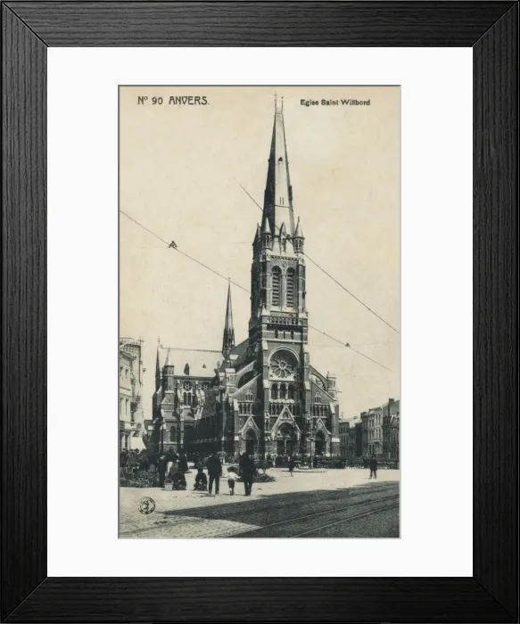 Framed Print : Antwerp (Anvers), Belgium - St Willibrord Church Framed Print : Antwerp (Anvers), Belgium - St Willibrord Church