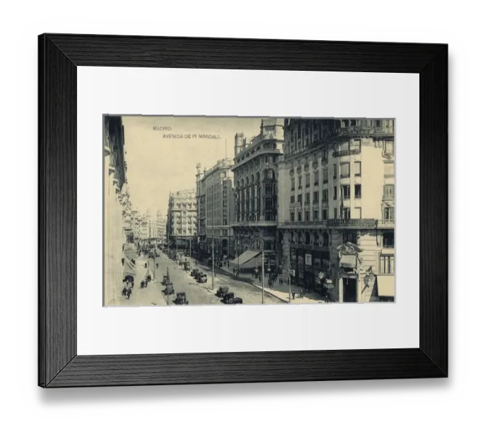 Framed Print : Madrid, Spain - Avenida Francisco Pi y Margall Framed Print : Madrid, Spain - Avenida Francisco Pi y Margall
