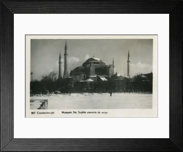 Framed Print : Istanbul, Turkey - Ayasofya in the snow Framed Print : Istanbul, Turkey - Ayasofya in the snow