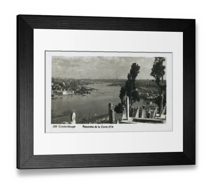 Framed Print : Istanbul, Turkey - View of Golden Horn from Eyub Framed Print : Istanbul, Turkey - View of Golden Horn from Eyub