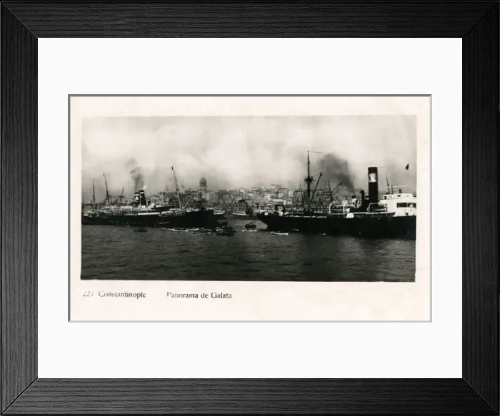 Framed Print : Istanbul, Turkey - View toward Galata Framed Print : Istanbul, Turkey - View toward Galata