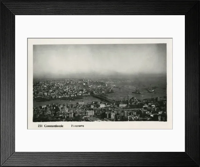 Framed Print : Istanbul, Turkey - View of Eminonu and Galata Framed Print : Istanbul, Turkey - View of Eminonu and Galata