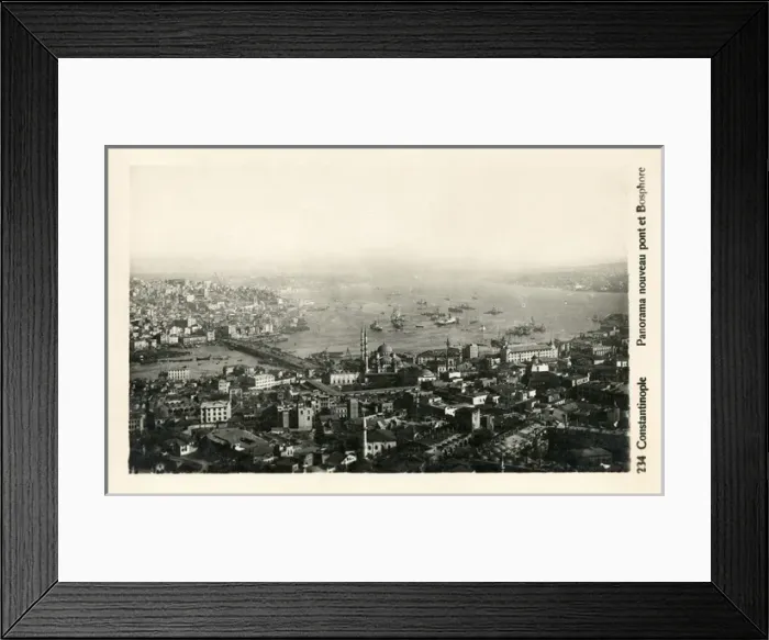 Framed Print : Istanbul, Turkey - View of Aminonu and Galata Framed Print : Istanbul, Turkey - View of Aminonu and Galata
