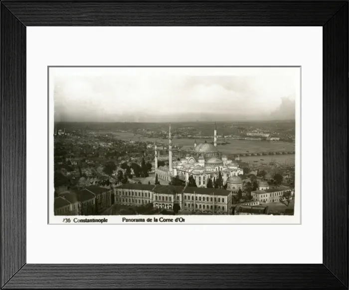 Framed Print : Istanbul, Turkey - Suleymaniye Mosque & Golden Horn