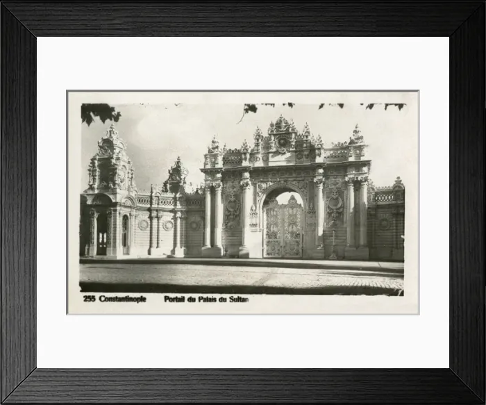 Framed Print : Istanbul, Turkey - The Gate of the Dolmabahce Palace Framed Print : Istanbul, Turkey - The Gate of the Dolmabahce Palace