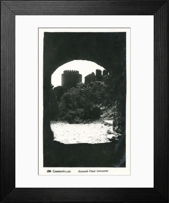 Framed Print : Istanbul, Turkey - Rumeli Hisari in silhouette Framed Print : Istanbul, Turkey - Rumeli Hisari in silhouette